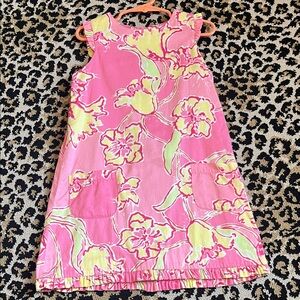 Lilly Pulitzer, size 6, Pink and Yellow Floral Kids Dress